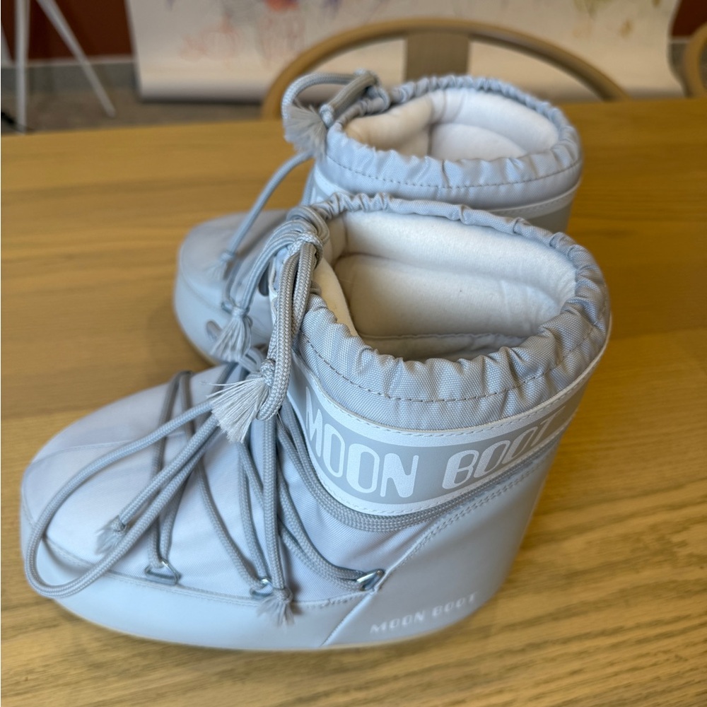 Moon Boot Women's Light Gray Winter Boots - Picture 5 of 8